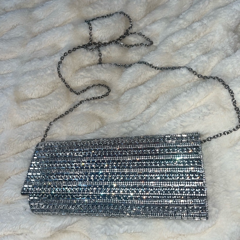 Aldo sparkly crossbody clutch purse